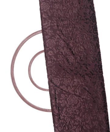 Coffee Brown Colour Floral Pattern Brasso Velvet Fabric